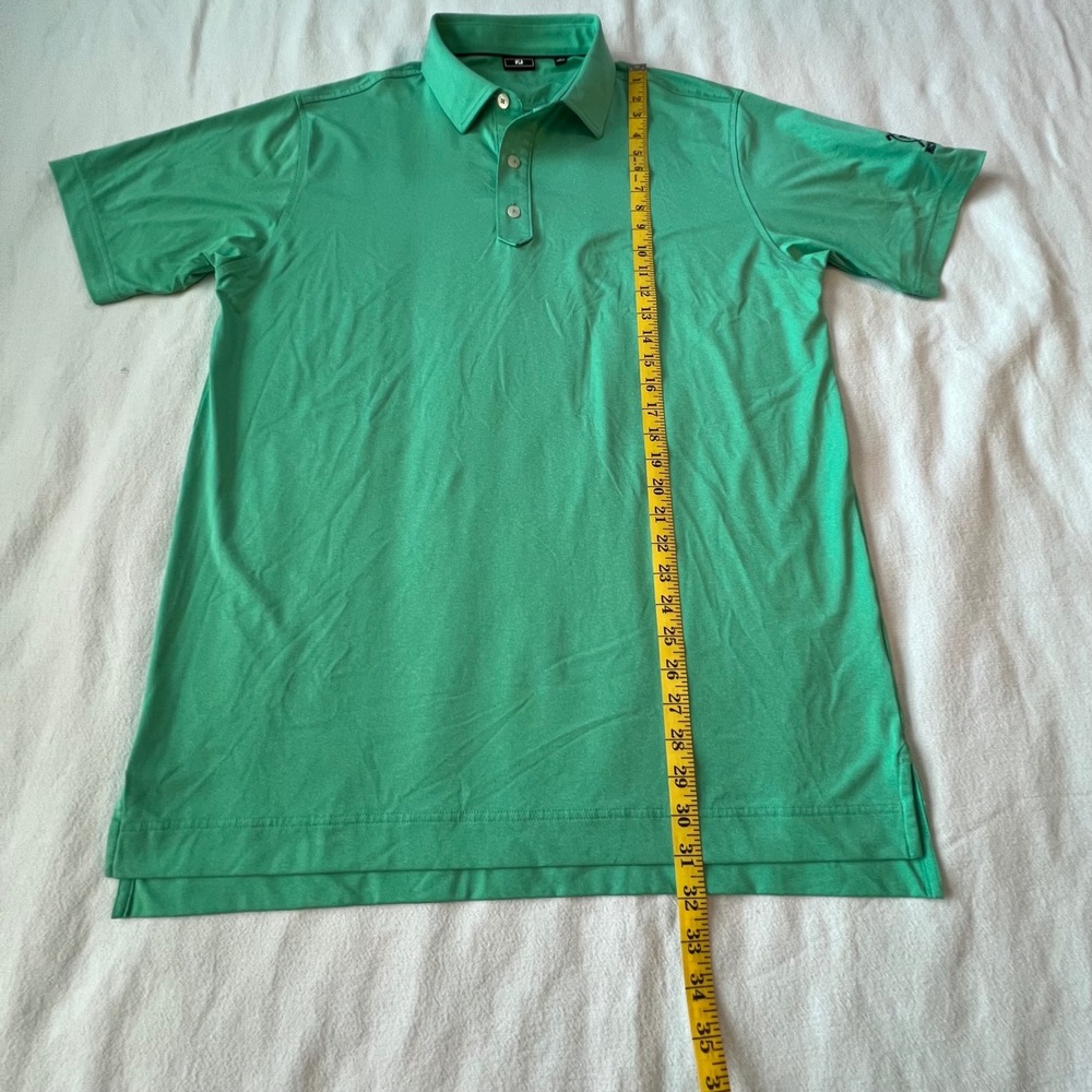 FootJoy Mens Large Green Heather ProDry Golf Polo Shirt McMahon Cup PCC Logo - Picture 5 of 9